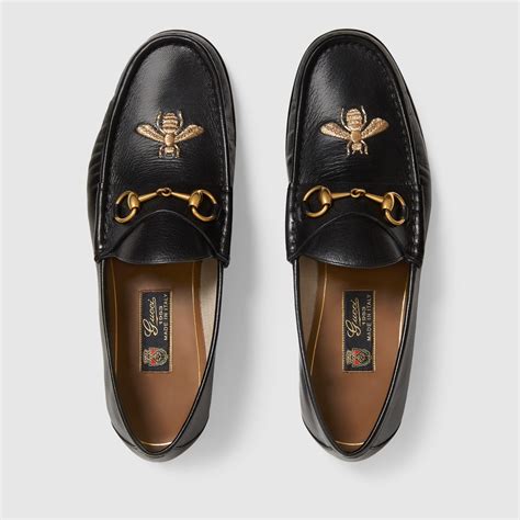 gucci red loafer|Gucci bee loafer.